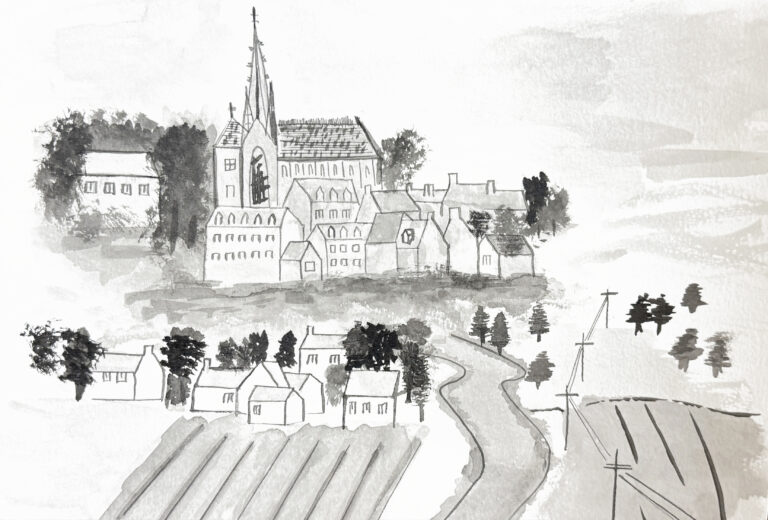 Cloù Architecture - Illustration paysage breton