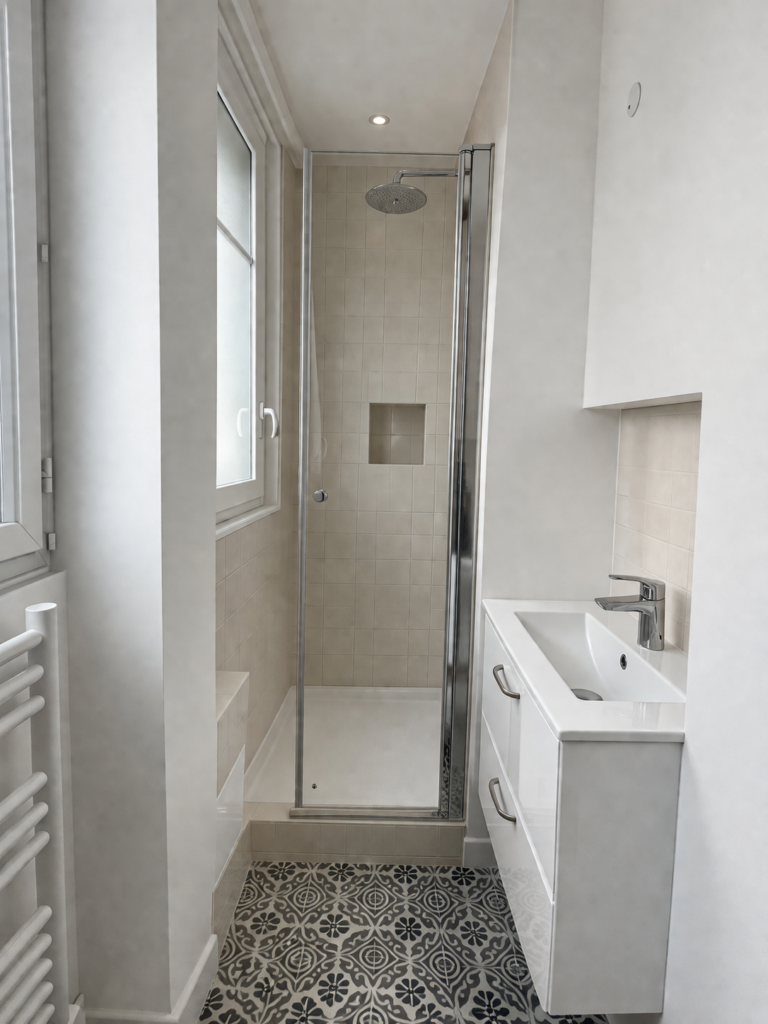 cloù architecture projet navarre paris espace douche