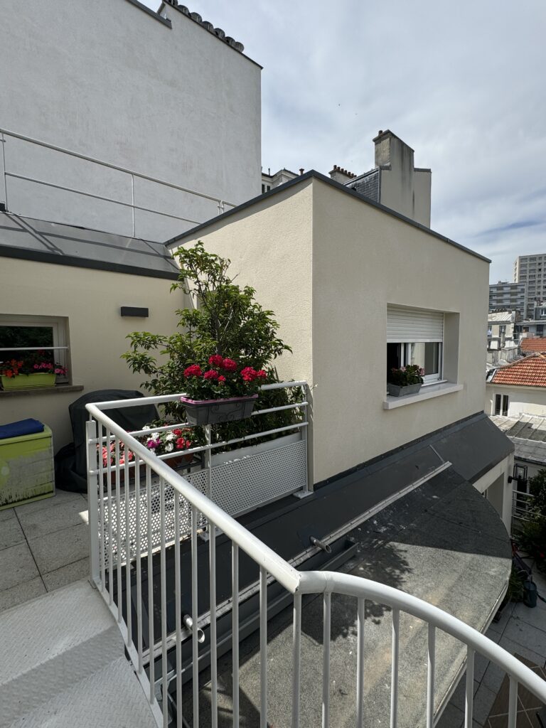 cloù architecture projet ménilmontant paris extension bureau terrasse